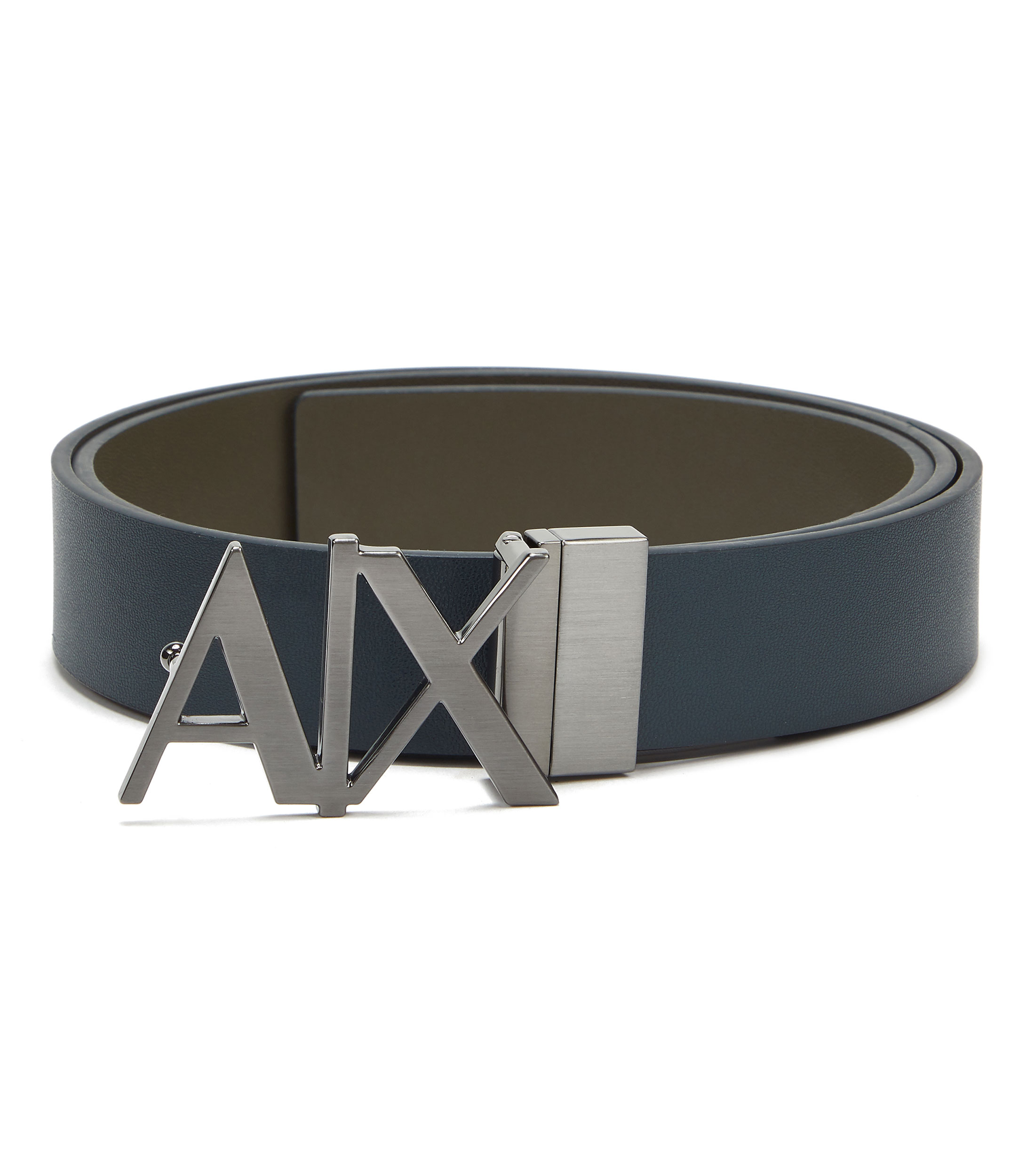 Armani Exchange Cintur n reversible en piel bicolor Hombre El